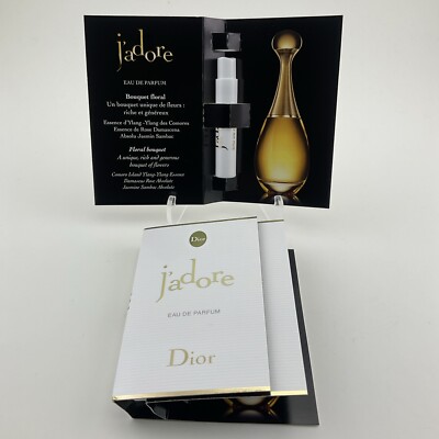 Dior J'Adore Eau De Parfum EDP Spray Sample 1ml/0.03fl.oz. New On Card x 3