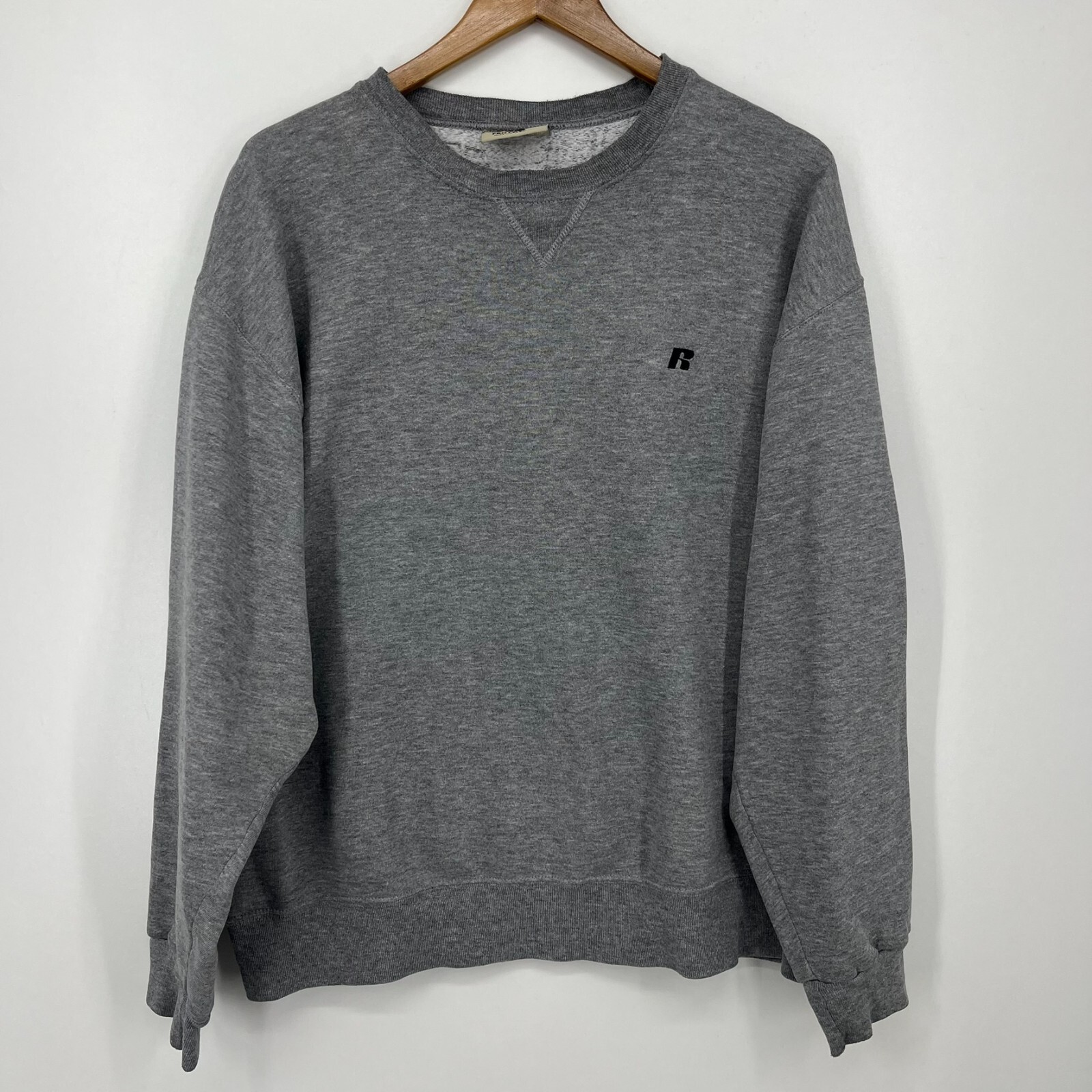 【RUSSEL】PRO COTTON SWEAT SHIRT GRAY L Russel Sweatshirt Men's Size L Gray Logo Solid Pro Cotton