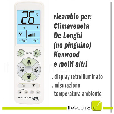 Fernbedienung Klimaanlage Climaveneta Kenwood De Longhi