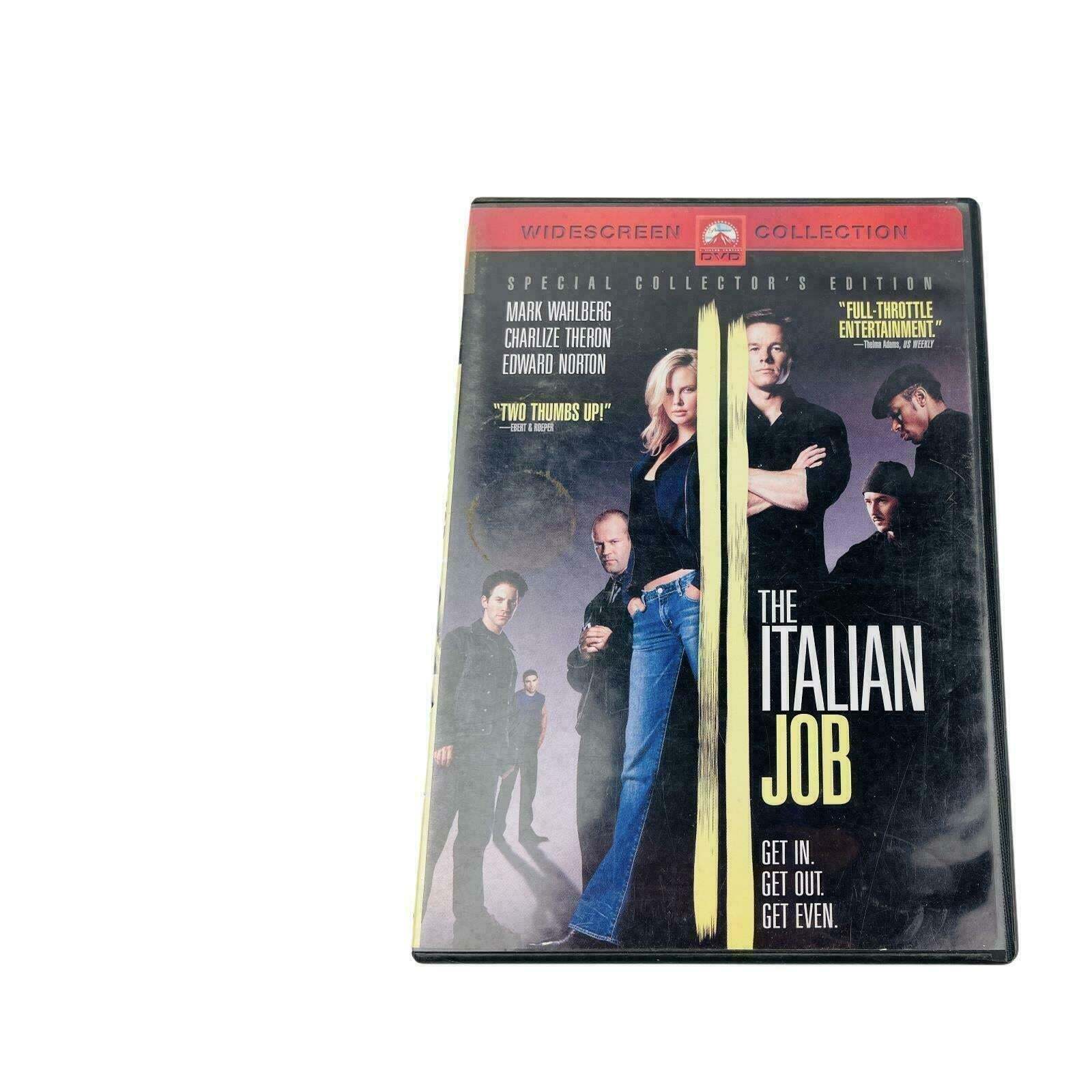 The Italian Job DVD 2003 Widescreen Mark Wahlberg Charlize Theron Edward Norton