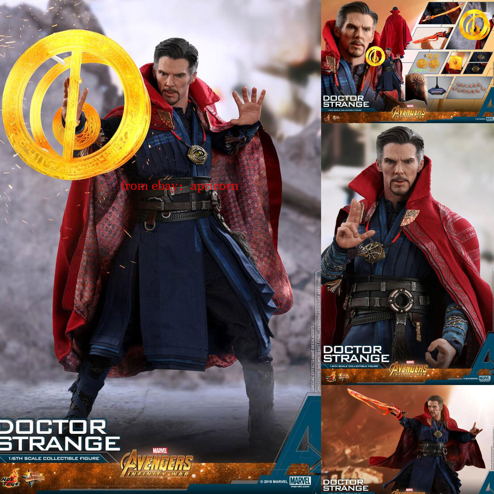 Hot Toys MMS484 Avengers Infinity War Doctor Strange 1/6 Hot Toys MMS484 Avengers Infinity War Doctor Strange 1/6