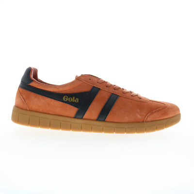 Кроссовки Gola Hurricane Suede CMB046 Мужские оранжевые замшевые кроссовки для стиля жизни