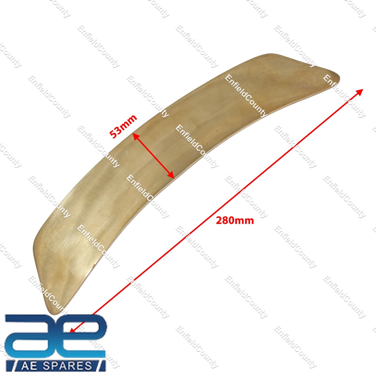 Front Mudguard Fender Brass Number Plate For Royal Enfield BSA Triumph
