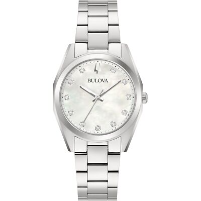 Pre-owned Bulova Silver Womens Analogue Watch Surveyor 96p228