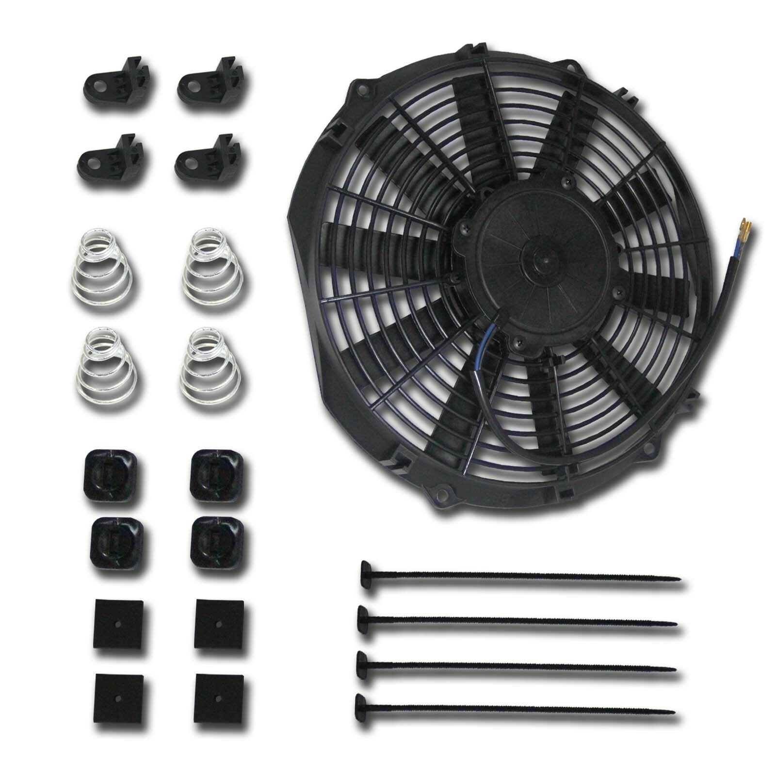 10 inch 12/14 volt Electric Radiator Cooling Fan + Mounting kits