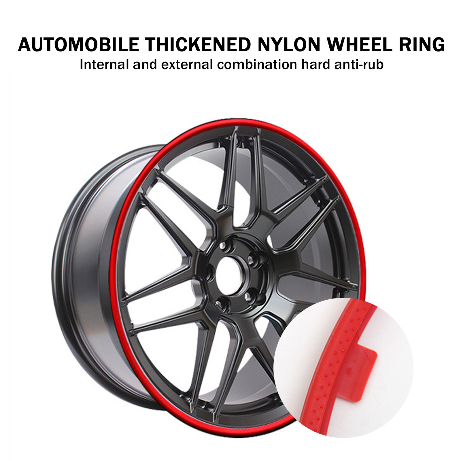 4pcs 16-20 Inch Car Wheel Hub Rim Trim Tire Ring Guard Strip Protector Decor