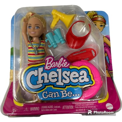 NIB Barbie Chelsea Can Be Playset with Blonde Chelsea Lifeguard Doll 6'' Toy Set