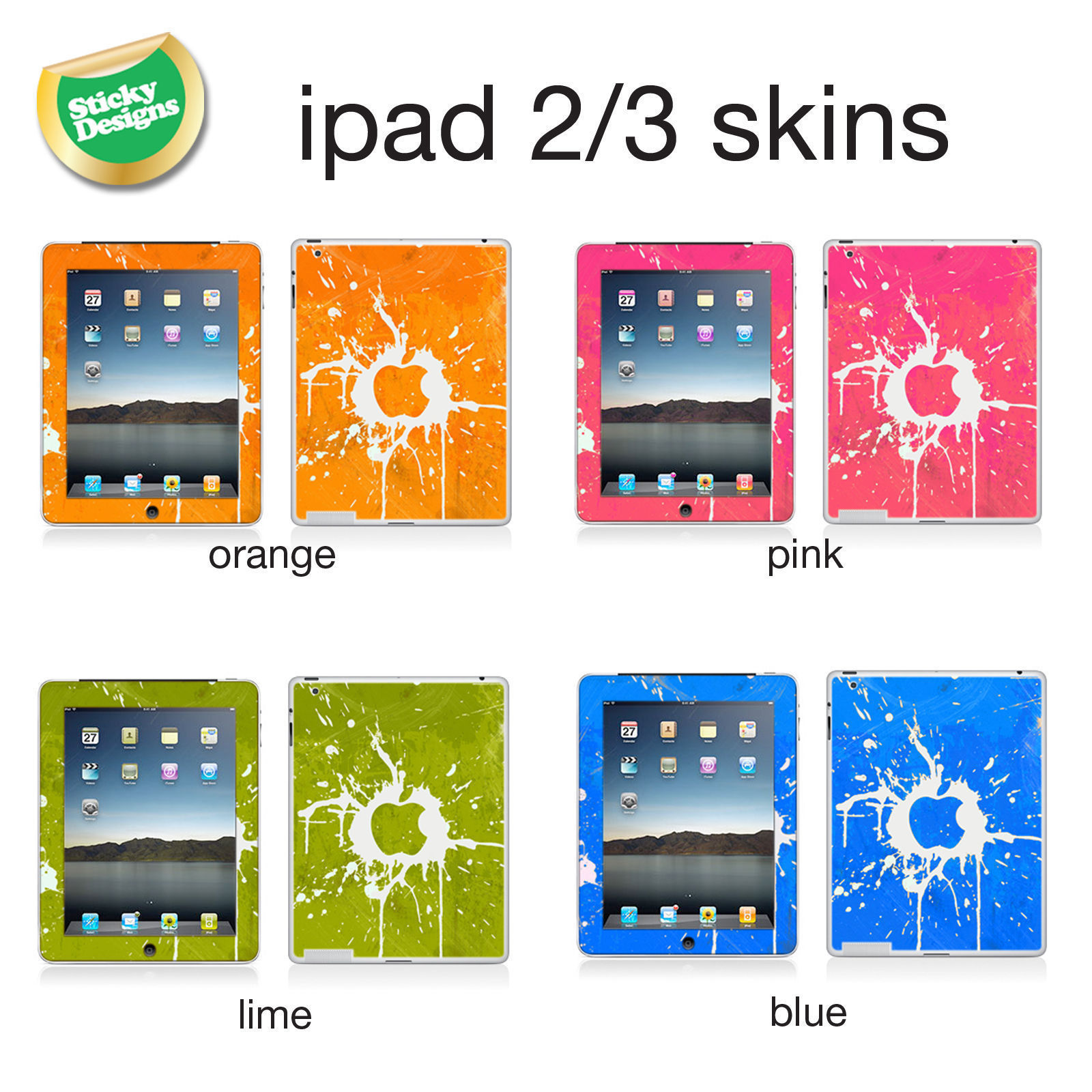 Conchas de protetor de vinil/capas para iPad 2