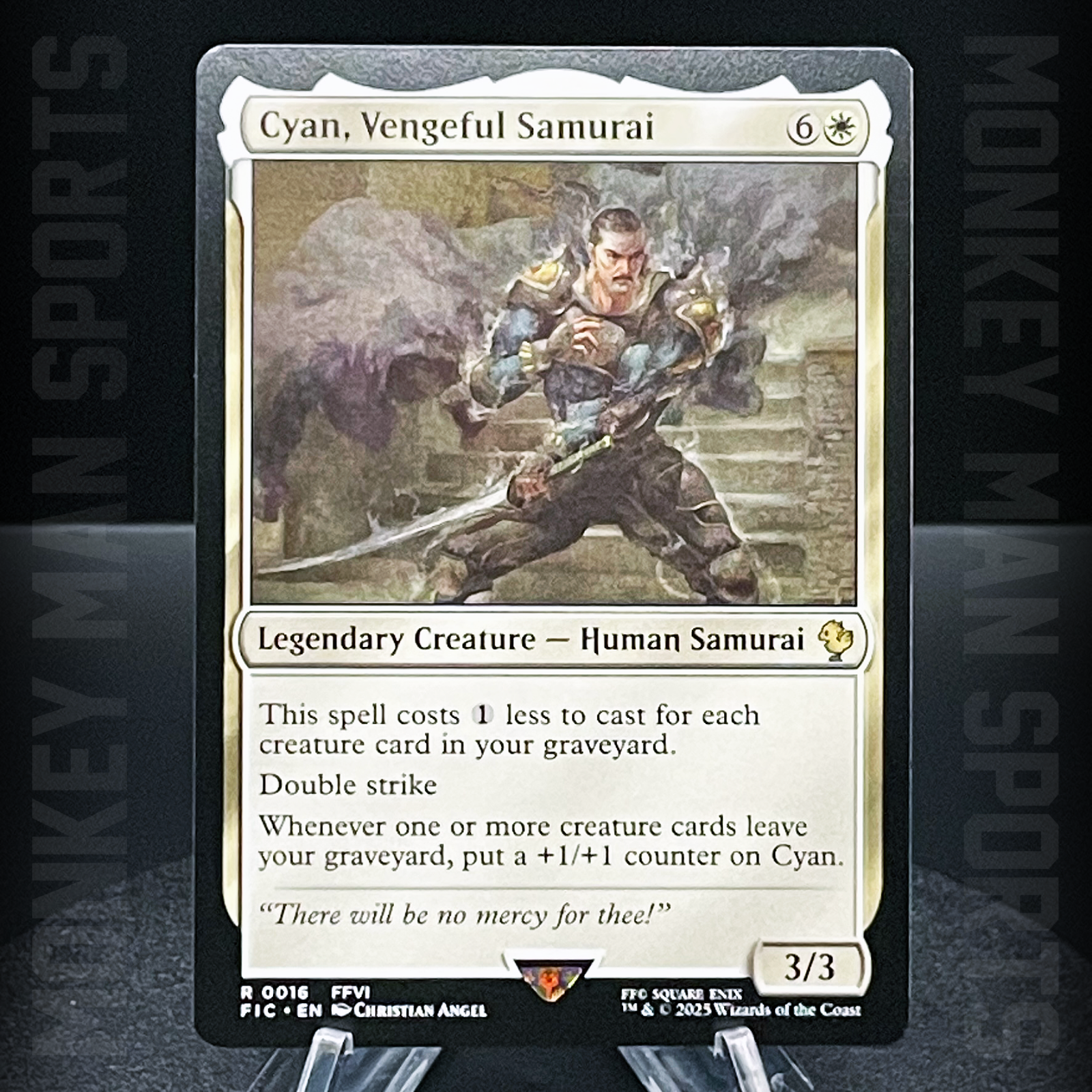 Magic MTG Final Fantasy - Cyan, Vengeful Samurai - FIC R 0016 MINT