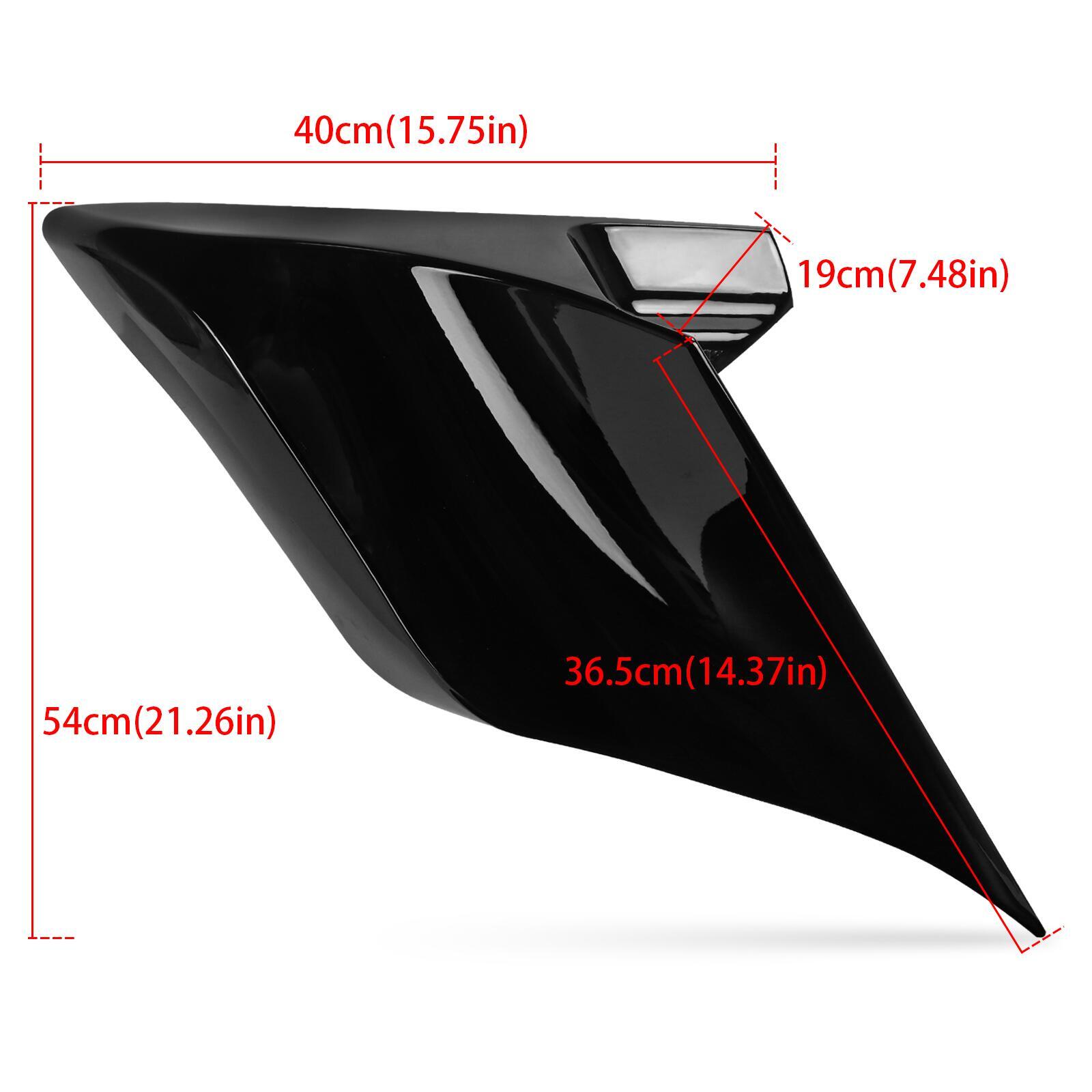 Vivid Black Stretched Side Cover Panel Fit For Harley Street Road Glide 14-23 18
