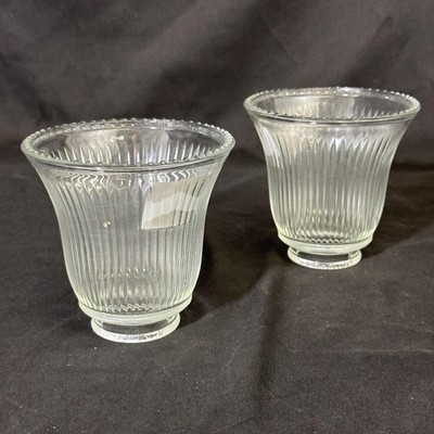 2 Esferas De Luz De Techo Con Ribete De Vidrio Transparente Litex Industries