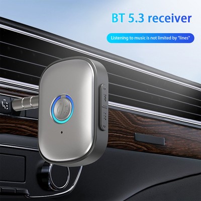 Bluetooth 5.3 Car Audio Adapter LED Display Transmitter Receiver Wireless Adapte