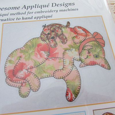 NEW CLAIRE'S CATS Vol 2 PATTERN & BOOK Applique designs IN THE HOOP SO CUTE!