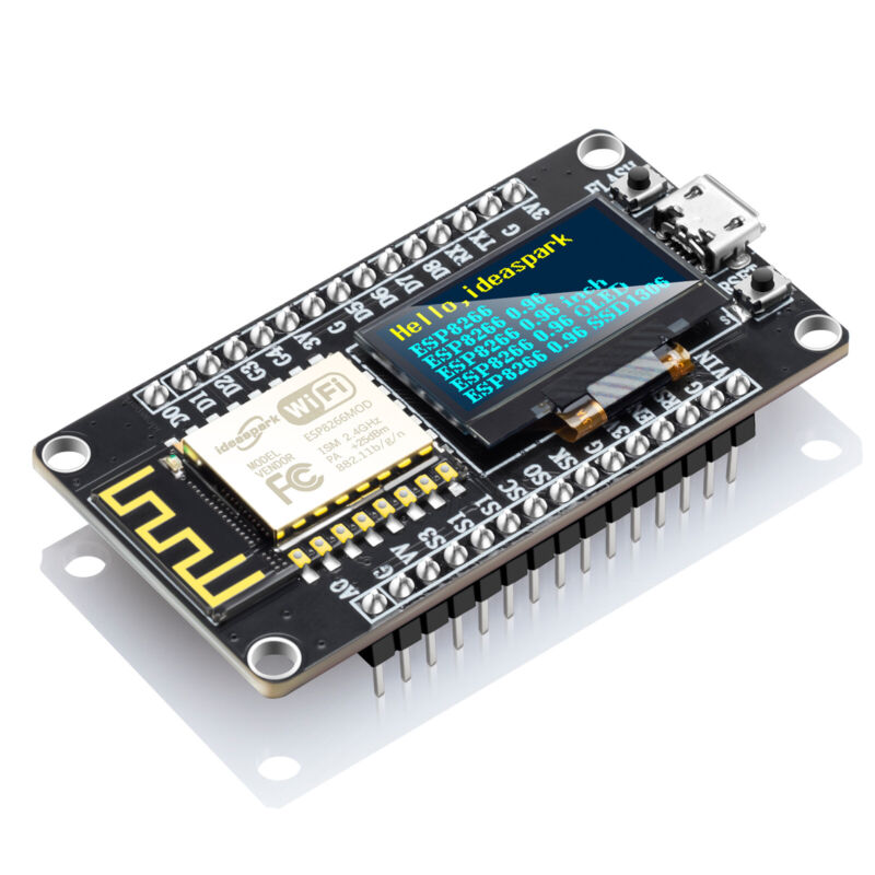 NodeMCU ESP8266 Development Board 0.96'' OLED Display for Arduino /Micropython