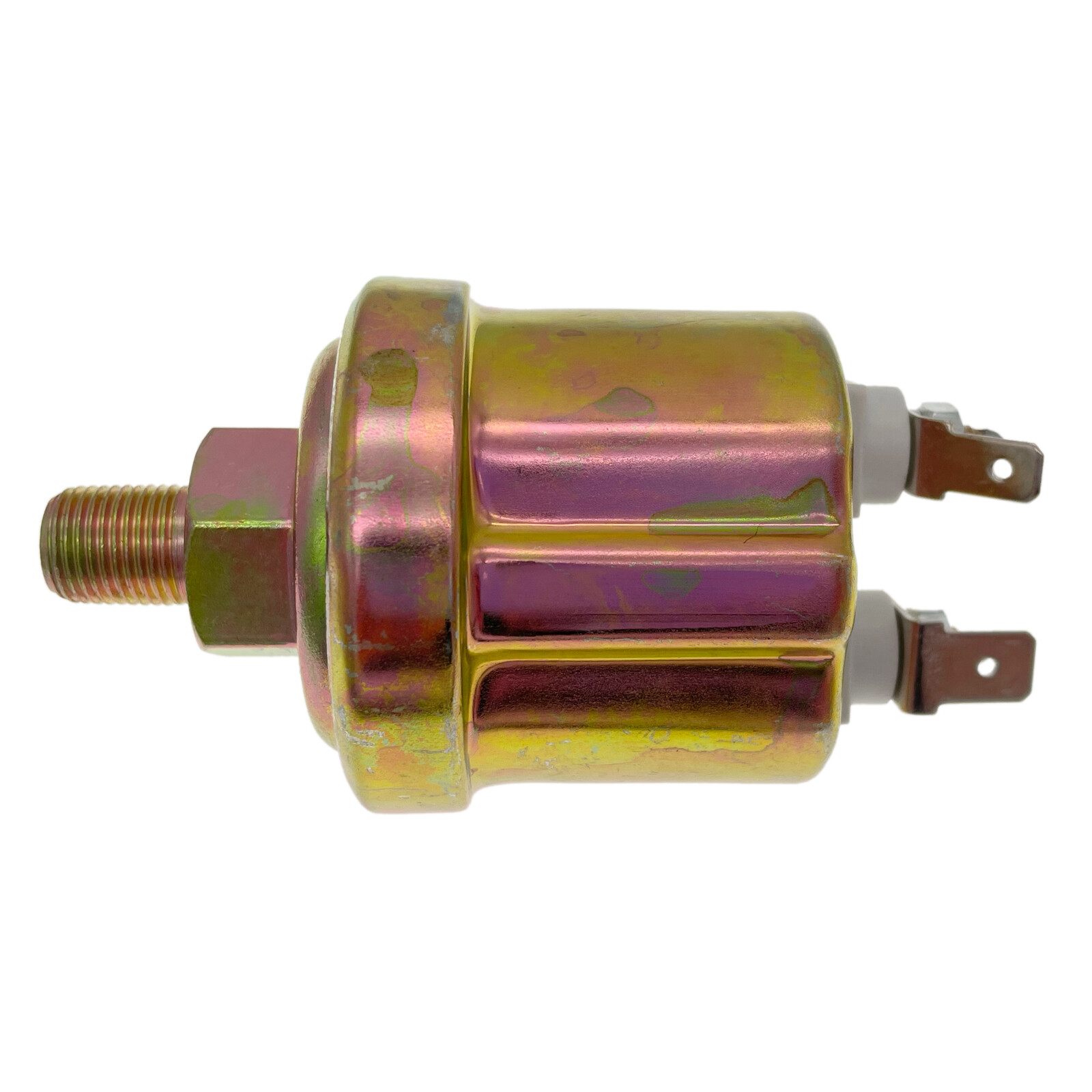 Oil Pressure Sender, VDO type, 0-80 psi, 10-180 ohms, w/16 psi Low Alarm switch