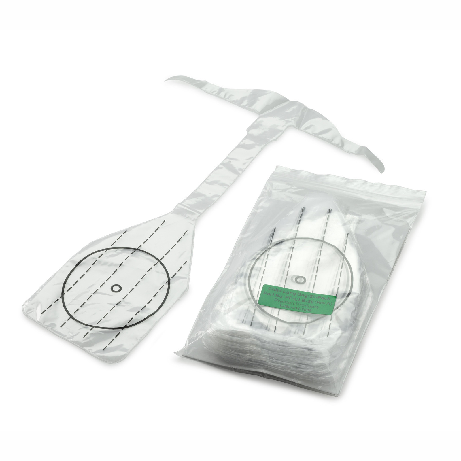 CPR Manikin Lung Bags Prestan for CHILD Mannequin (lung/airway) item