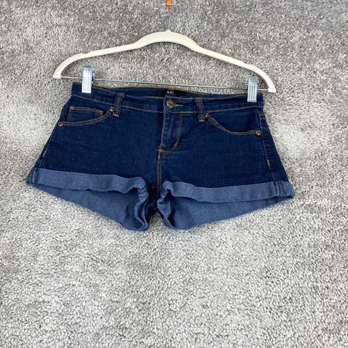 XXI Denim Jean Shorts Women's Size 25 Blue Cuffed Hem Dark