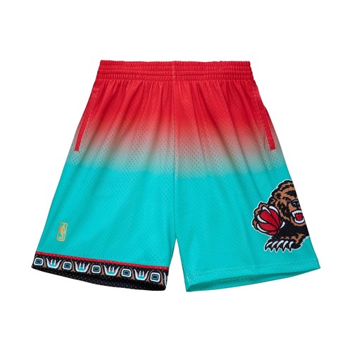 

ШОРТЫ MITCHELL - NESS NBA FADEAWAY SWINGMAN VANCOUVER GRIZZLIES 1996, Teal/red