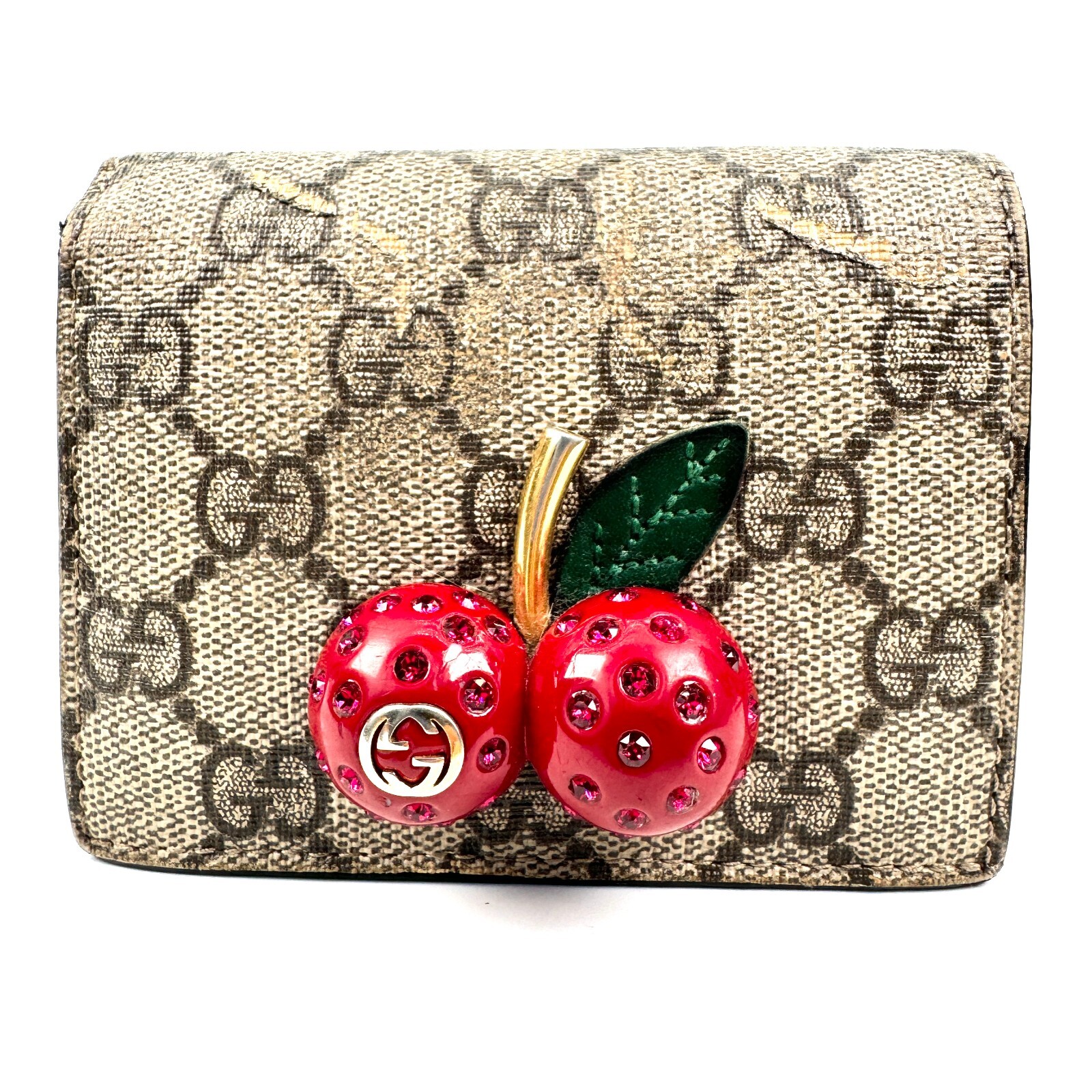 折りたたみ財布 GUCCI Supreme GG fabric wallet GUCCI GG Supreme Courier Long Wallet with Tiger and UFO