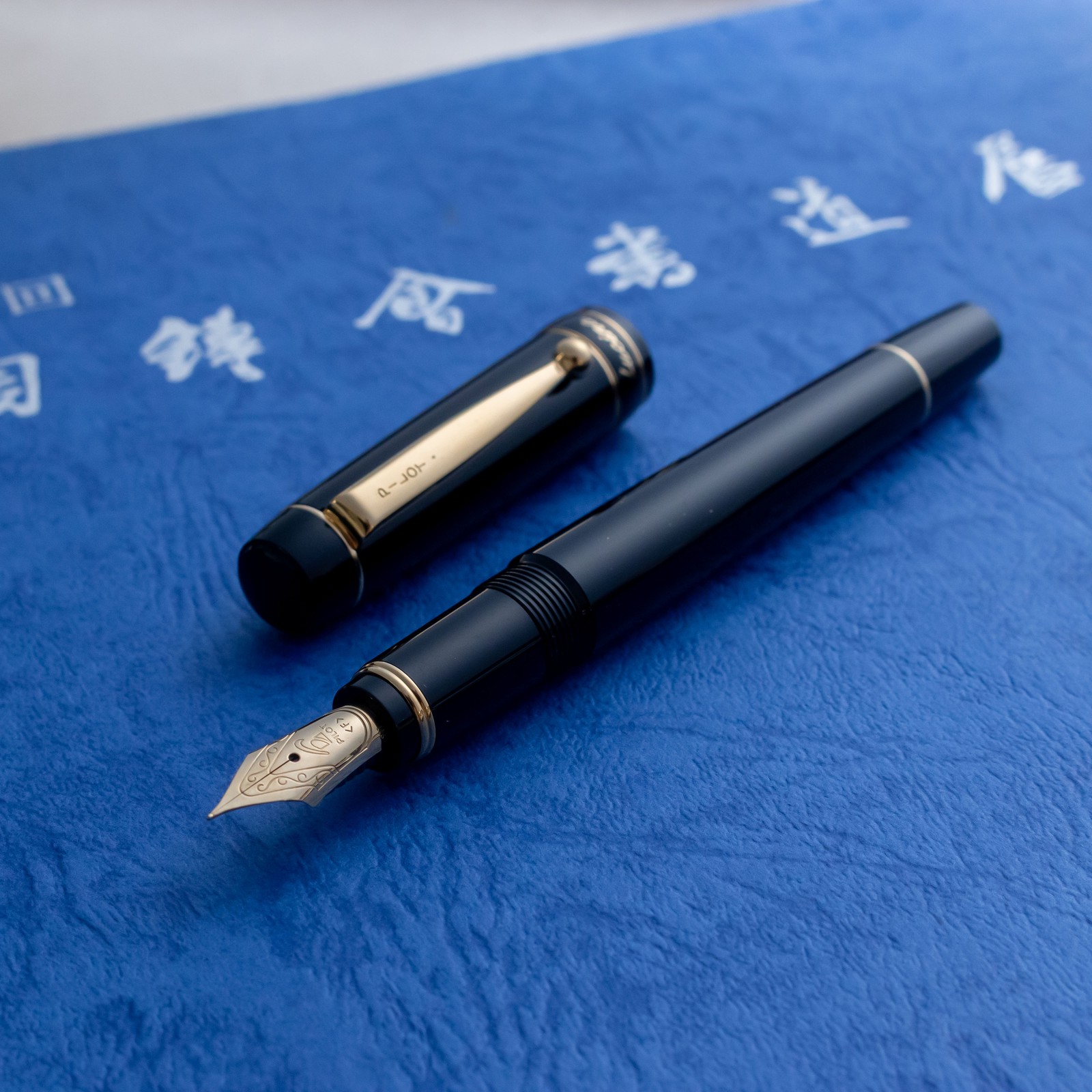 Pilot Lucina Black Gold-Plated Stainless Steel F Nib Fountain Pen