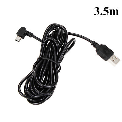 1PC 3.5m USB 2.0A male to USB Mini 5pin Left Angled Male Plug data Cable Cord US