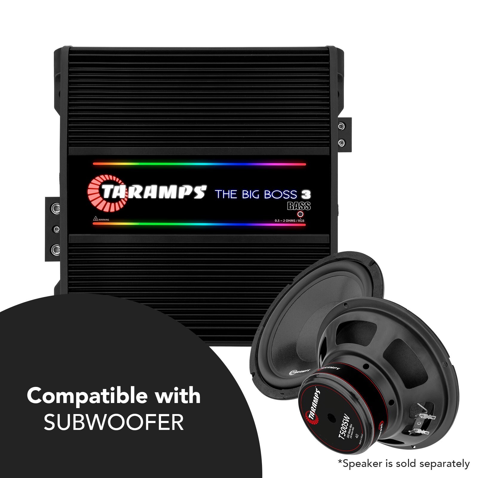 USA DEALER- Taramps The Big Boss 3 Bass Black Amplifier
