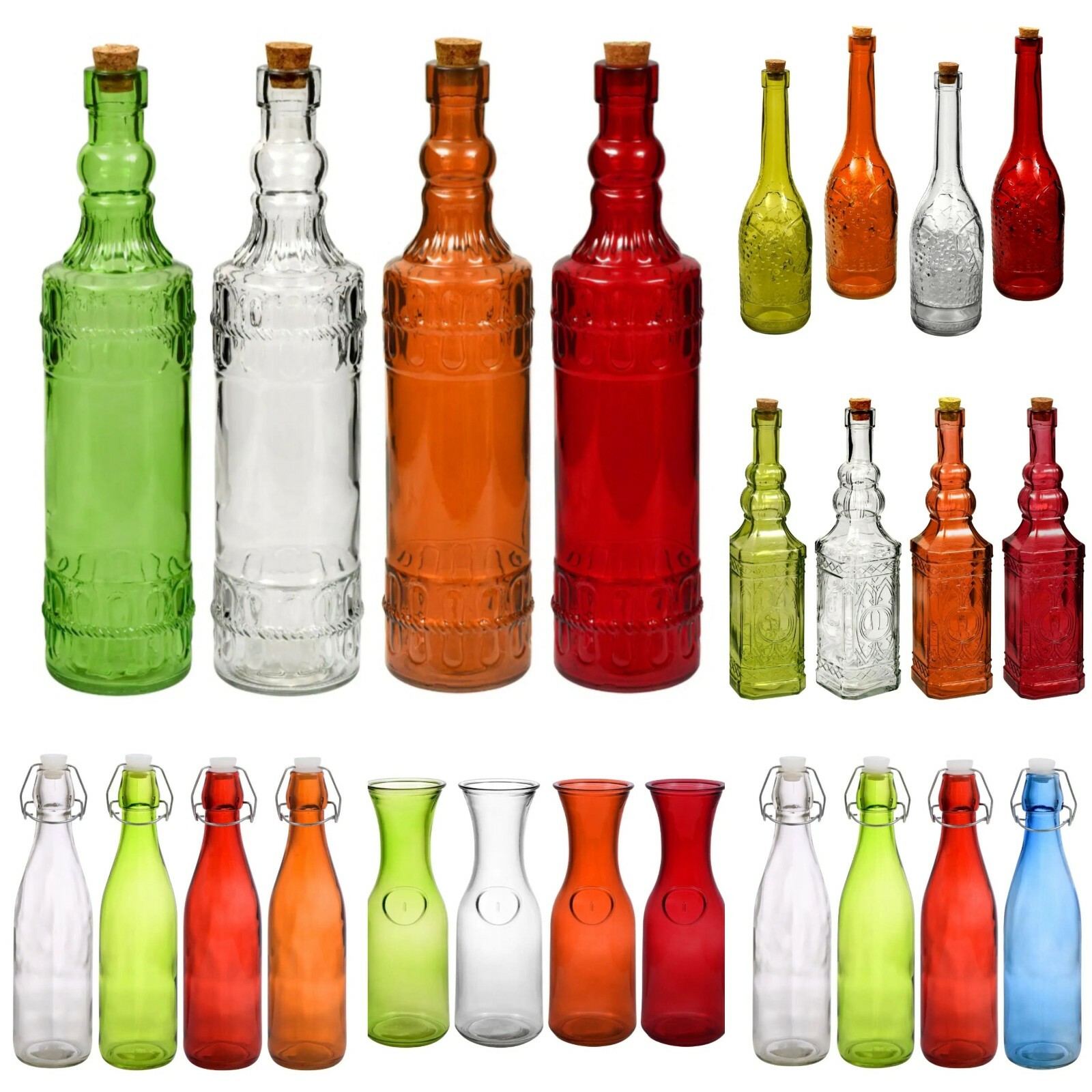 Coloured bottles