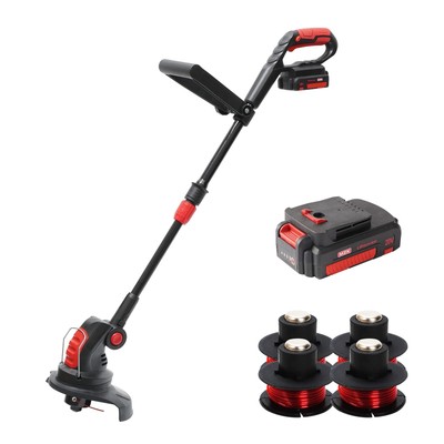 String Trimmer, 20V Cordless Electric 12'' Grass Trimmer with Replacement Spo...