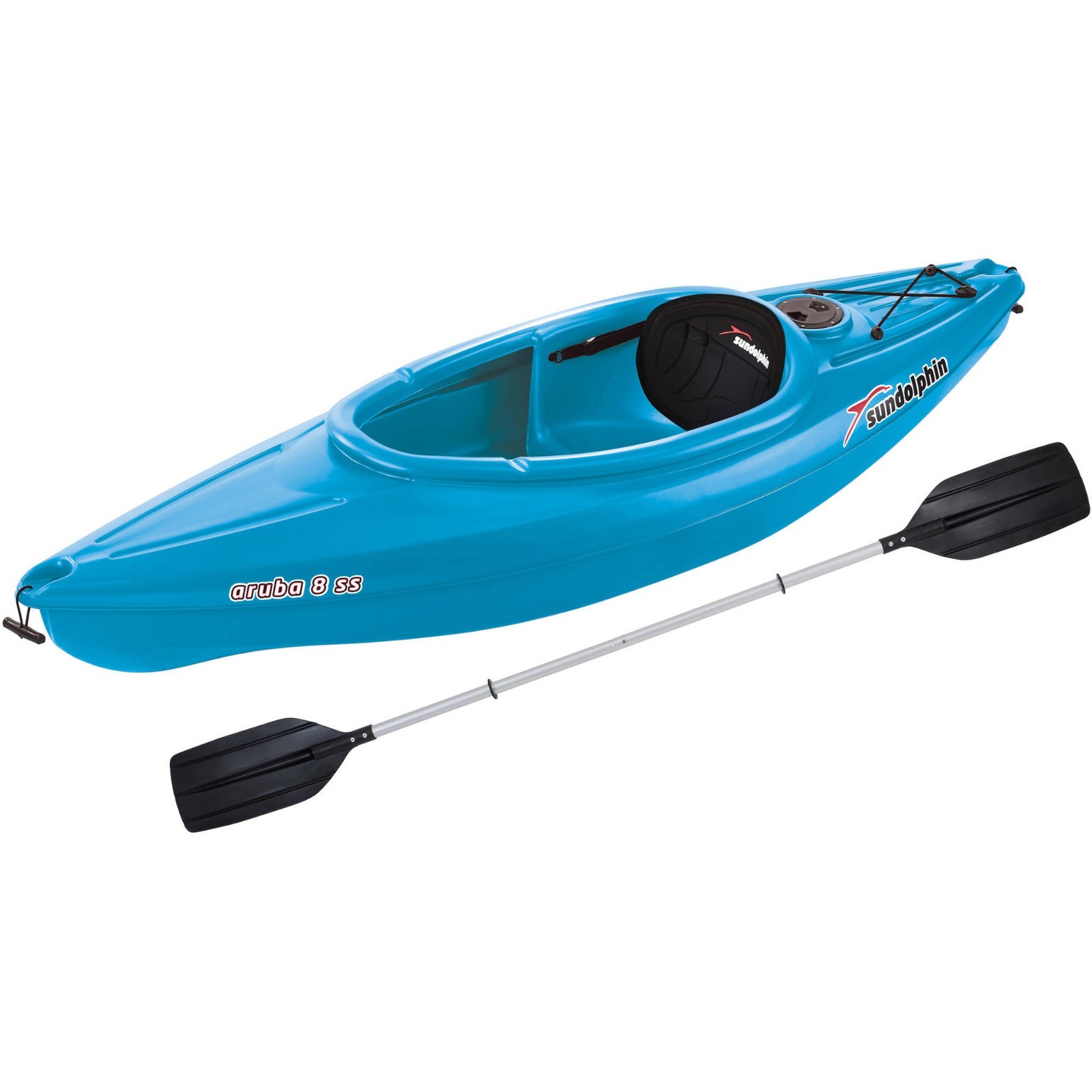 Sun Dolphin Aruba 8' SS Sit-In Kayak, Paddle Included Free Shipping