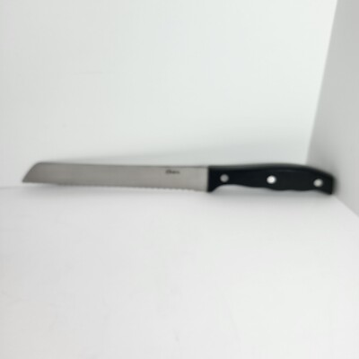 Oster Bread Knife 8'' Serrated Blade Wood Handle Full Tang 3 Rivets