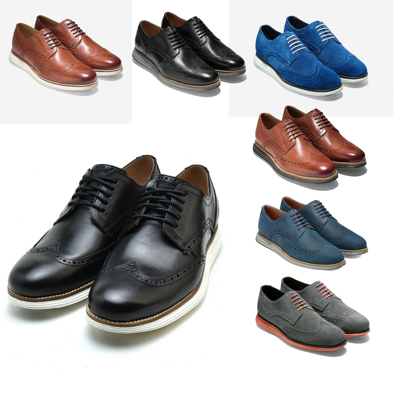 

Мужские кожаные туфли COLE HAAN ORIGINAL GRAND SHORTWING OXFORD NEW, Cole Haan Grand