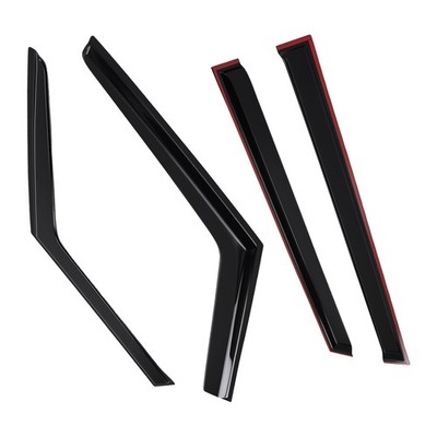 Rain Guard Shield Window Set for Kia Soul 2014-2019 4pc Front Rear Black Tinted