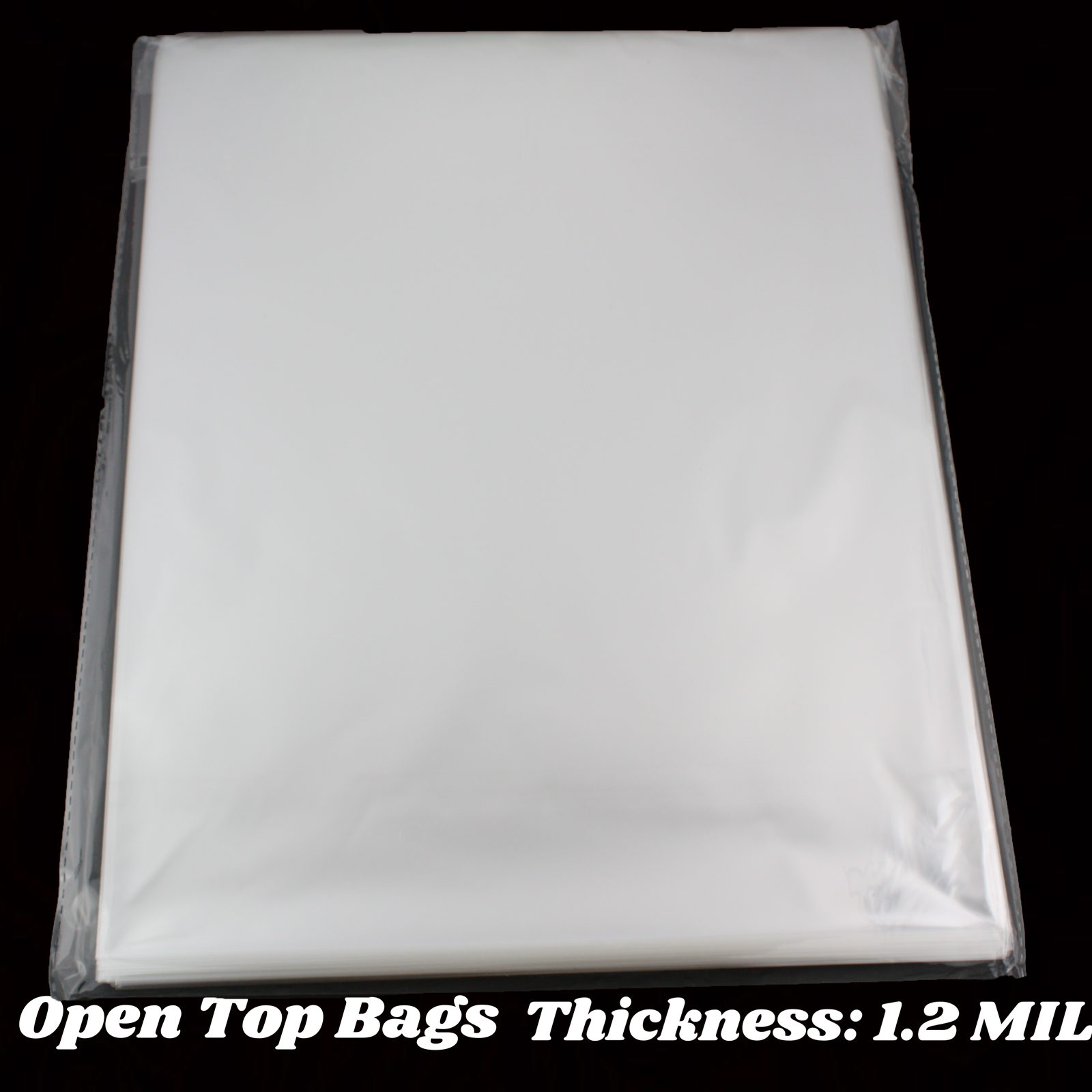 11x14 Clear Bags Large Plastic Packaging Open Top Flat Packing T-Shirt Apparel