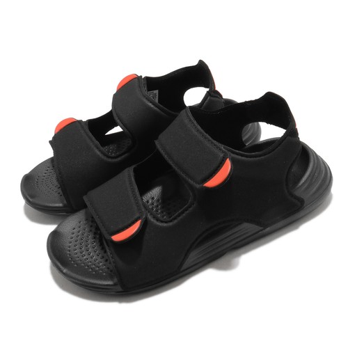 

Adidas Swim Sandals C Black Red White Strap Kid Preschool Sports Shoes FY8936, Черный, Swim Sandals C