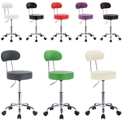 Bürostuhl Arbeitshocker Drehhocker Rollhocker Drehstuhl mit Rückenlehne e153