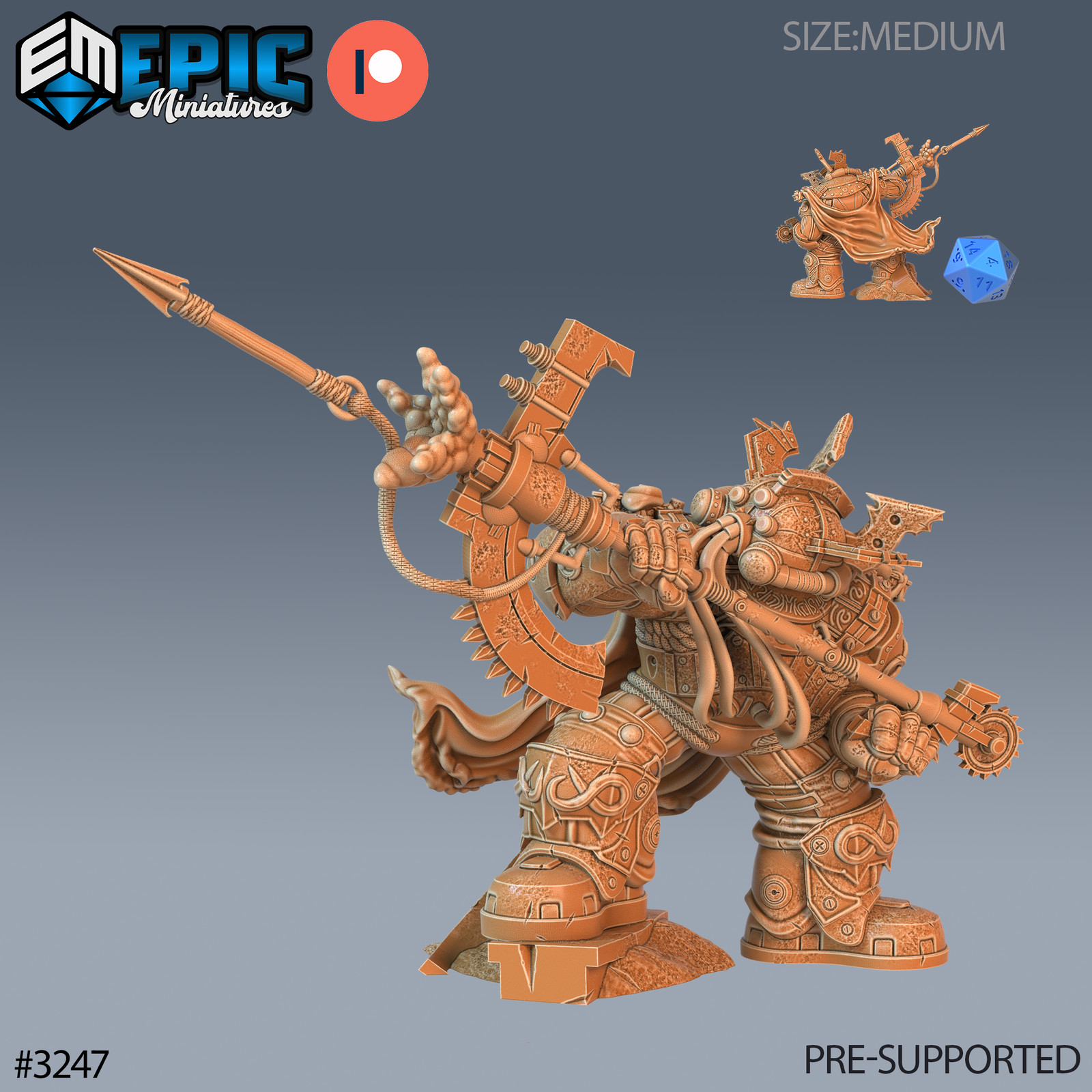 Diving Dwarf Adventurer 28mm Sci Fi Dwarven Unit, Epic Miniatures Tabletop Games - Picture 5 of 5
