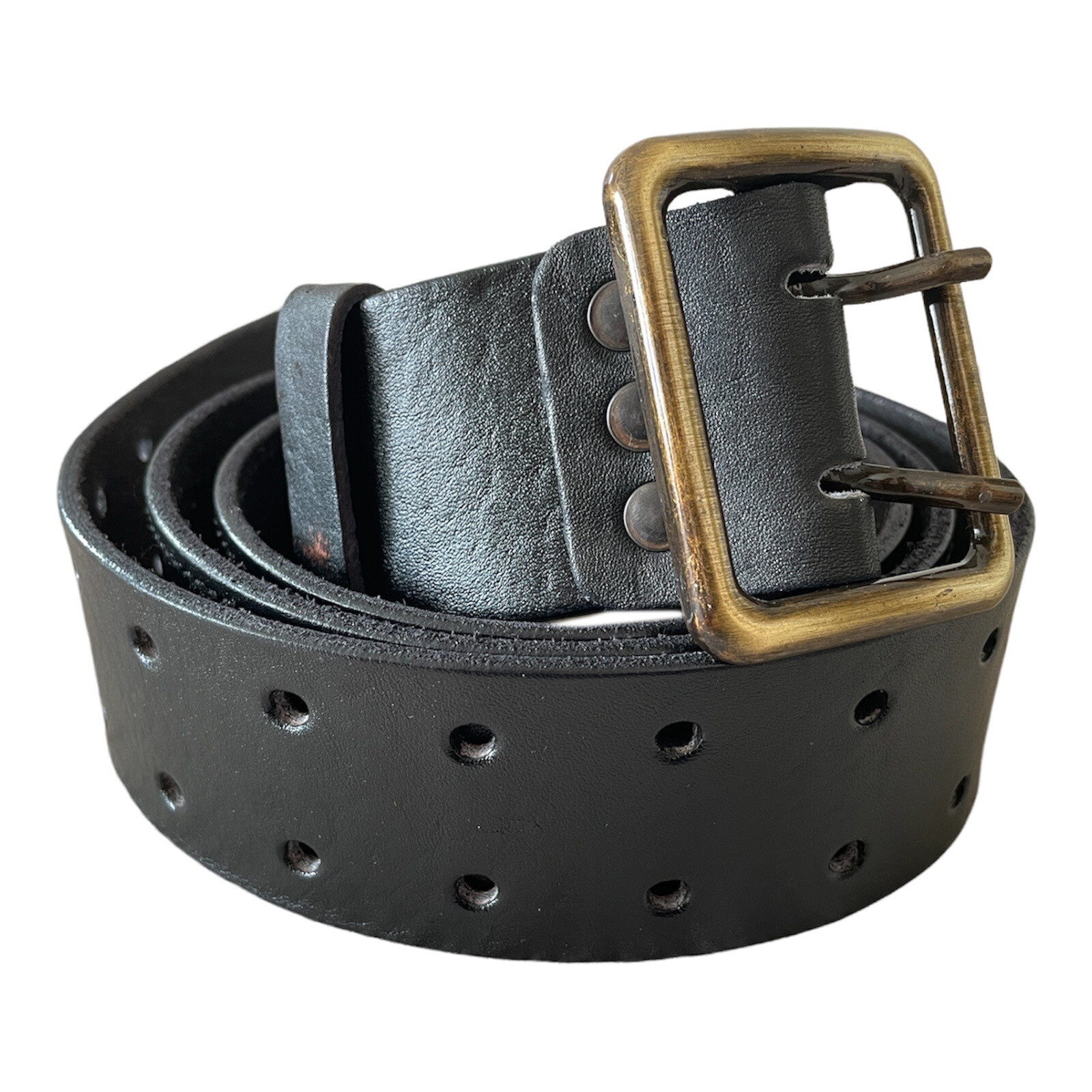 Military Style Soviet Russian USSR Army Officer Leather Belt Metal Alloy Buckle