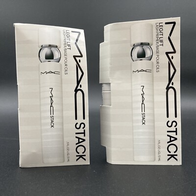 2X MAC Stack Legit Lift Lash Primer Base-3ml/0.1 Fl oz Each-NEW!