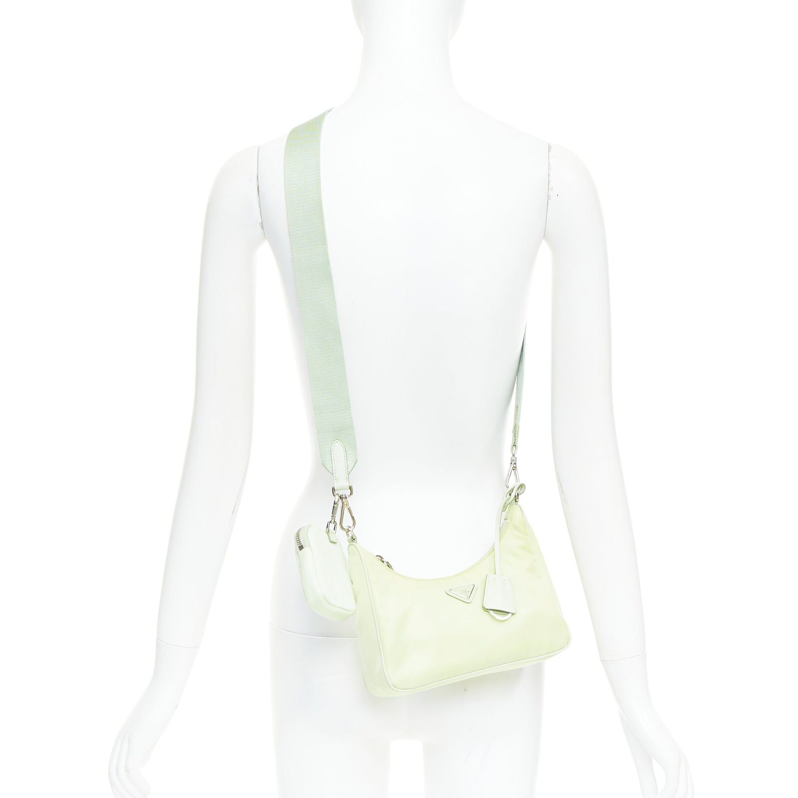 PRADA Re-edition 2005 Re-nylon Trio mint green nylon PRADA Re-edition 2005 Re-nylon Trio mint green nylon