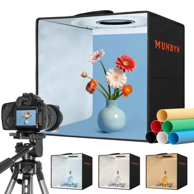 Light Box Photography, Portable Photo Studio Box 12''x12'' Professional Shootin...