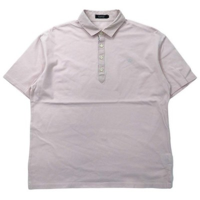 Burberry Black Label Polo Shirt 4 Pink Cotton One Point Logo