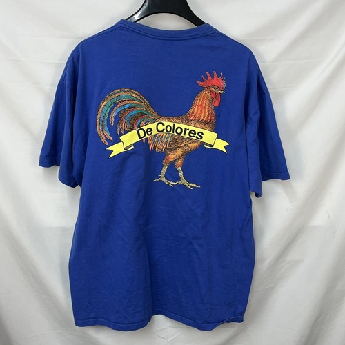 VINTAGE 90S DE COLORES ROOSTER T SHIRT SIZE L USA | eBay