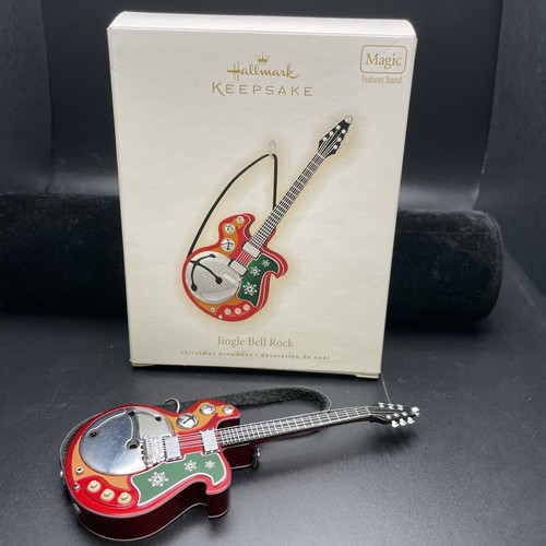 Hallmark Keepsake Jingle Bell Rock Christmas Ornament 2009 Electric Guitar