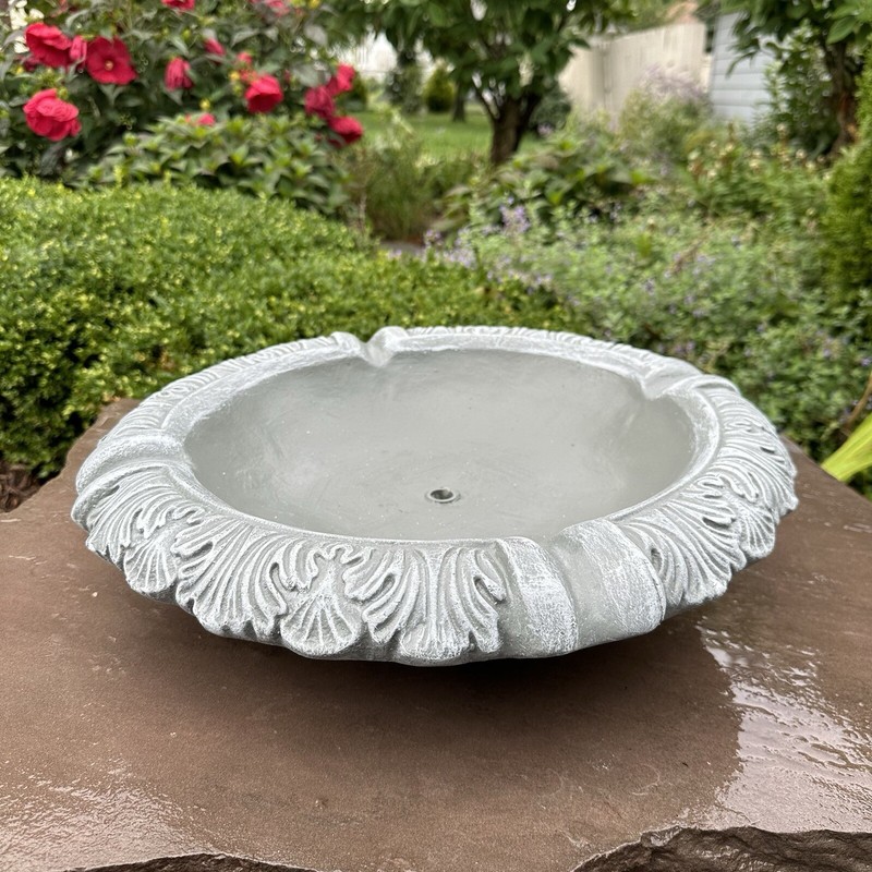 19" Replacement Concrete Water Fountain Top Cement Topper Outdoor Garden