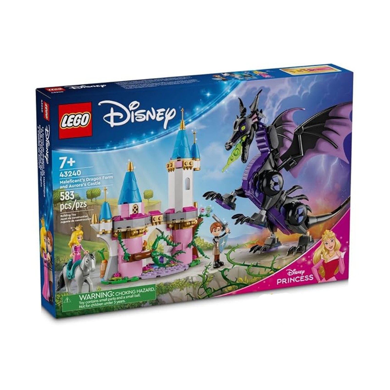 Конструктор LEGO Disney Princess Maleficents в виде дракона и замка Полярных сияний