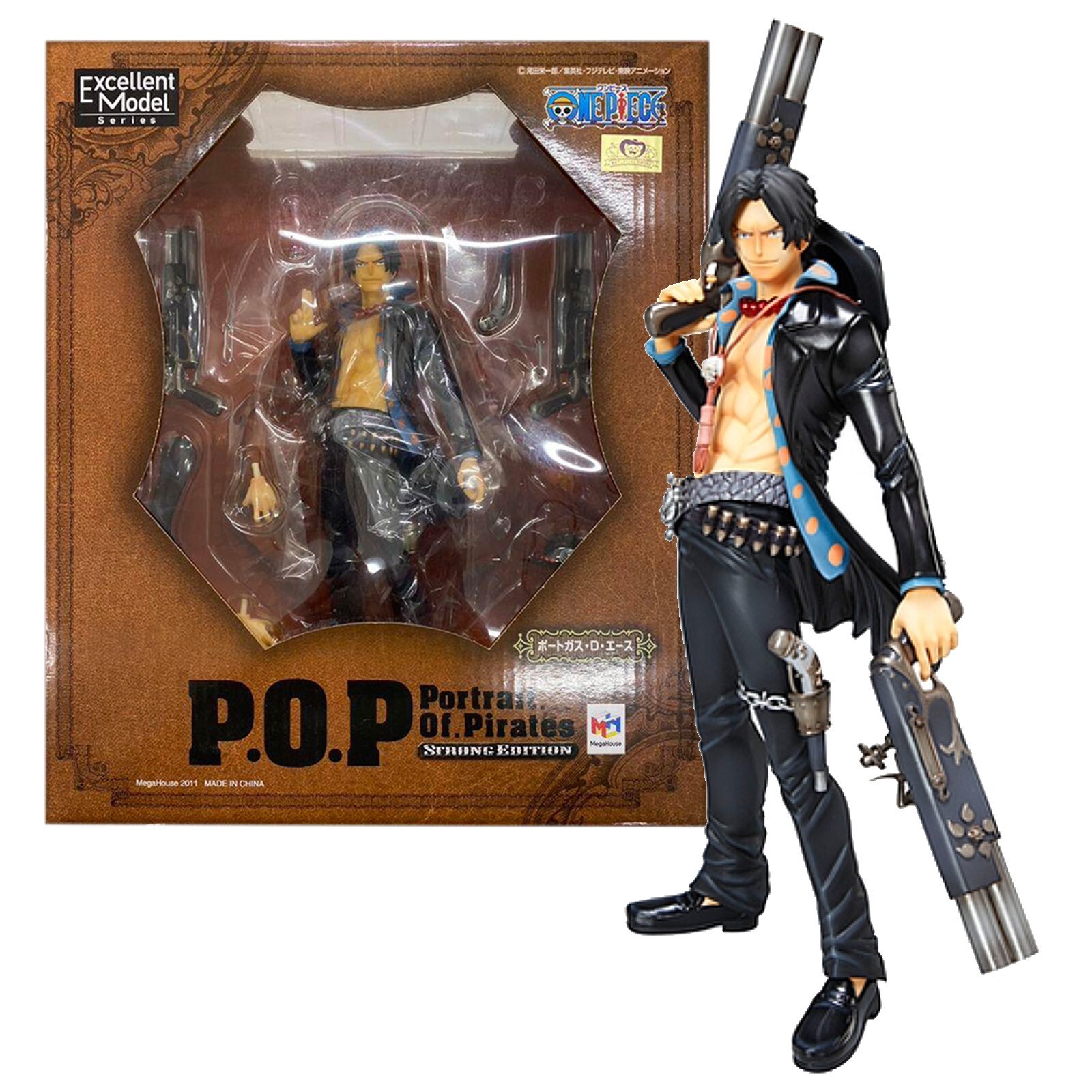 ONE PIECE ストロングエディションP.O.Pシャンクス　エース P.O.P/POP ONE PIECE STRONG EDITIONエース，シャンクス[梱0.2]