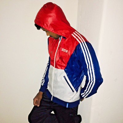USED adidas originals スノーボードジャケット Super Rare Vintage Adidas Originals Jacket Shellsuit Red