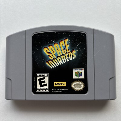 Space Invaders Nintendo 64 N64 Authentic Cleaned Tested Working Retro Cartridge