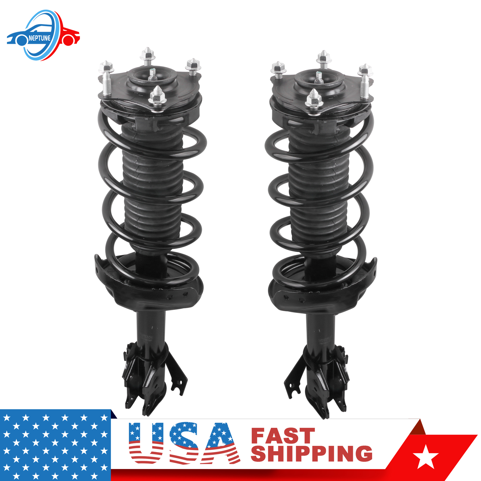 Pair Front Struts Shocks & Coil Spring For 2007-2014 Honda