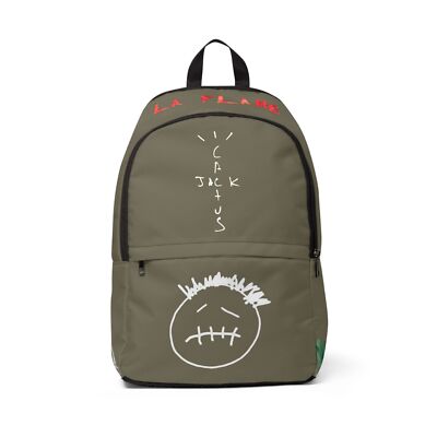 バッグ Travis Scott Backpack cactus jack Travis Scott Backpack Cactus Jack Art Black Backpack